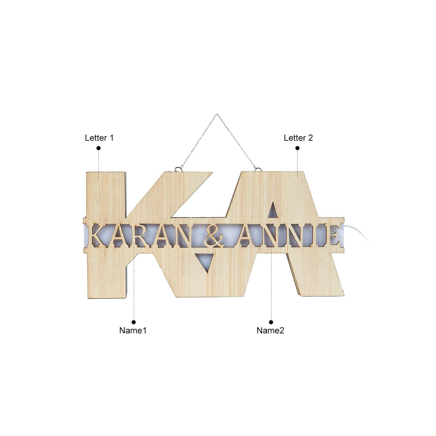 jo custom light Custom Initials and Name Light Up Sign - Custom Name Light - Cute Couples Gift