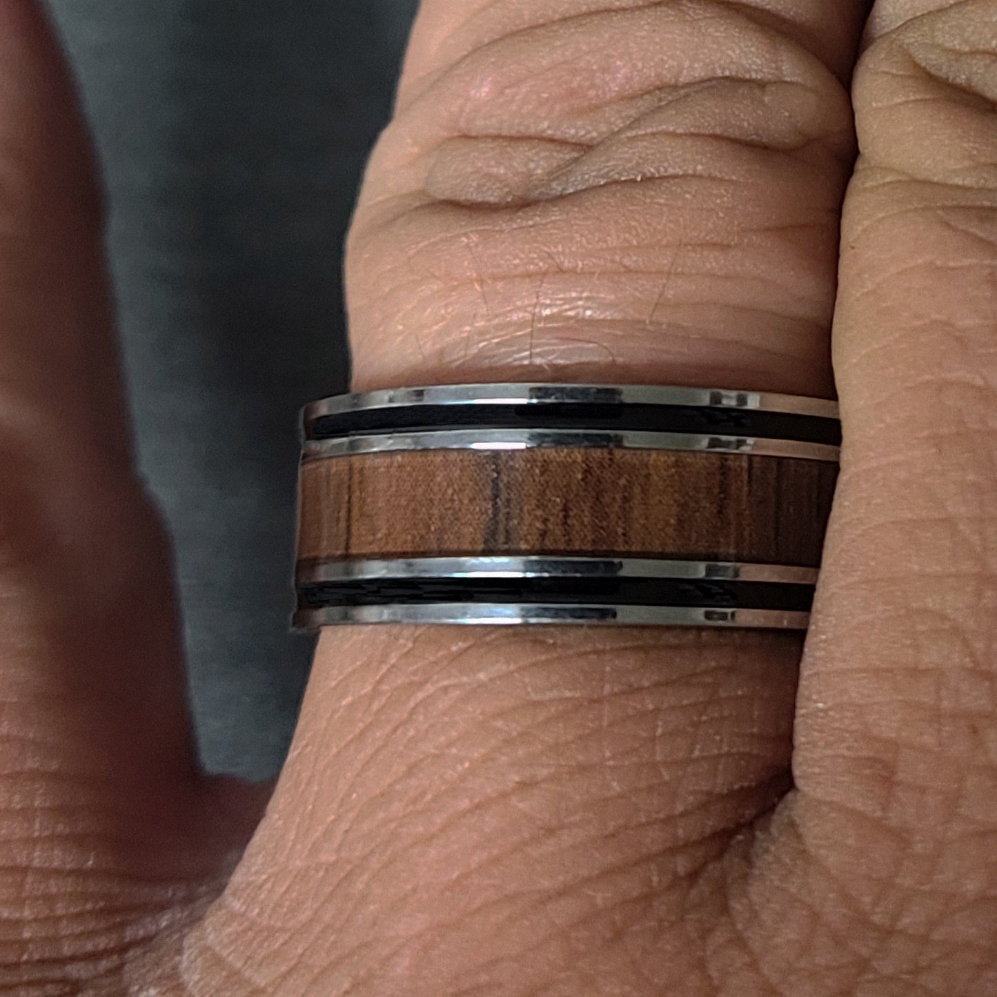 Think Engraved Promise Ring Custom Engraved Men's Wood Promise Ring - Personalized Promise Ring For Guys