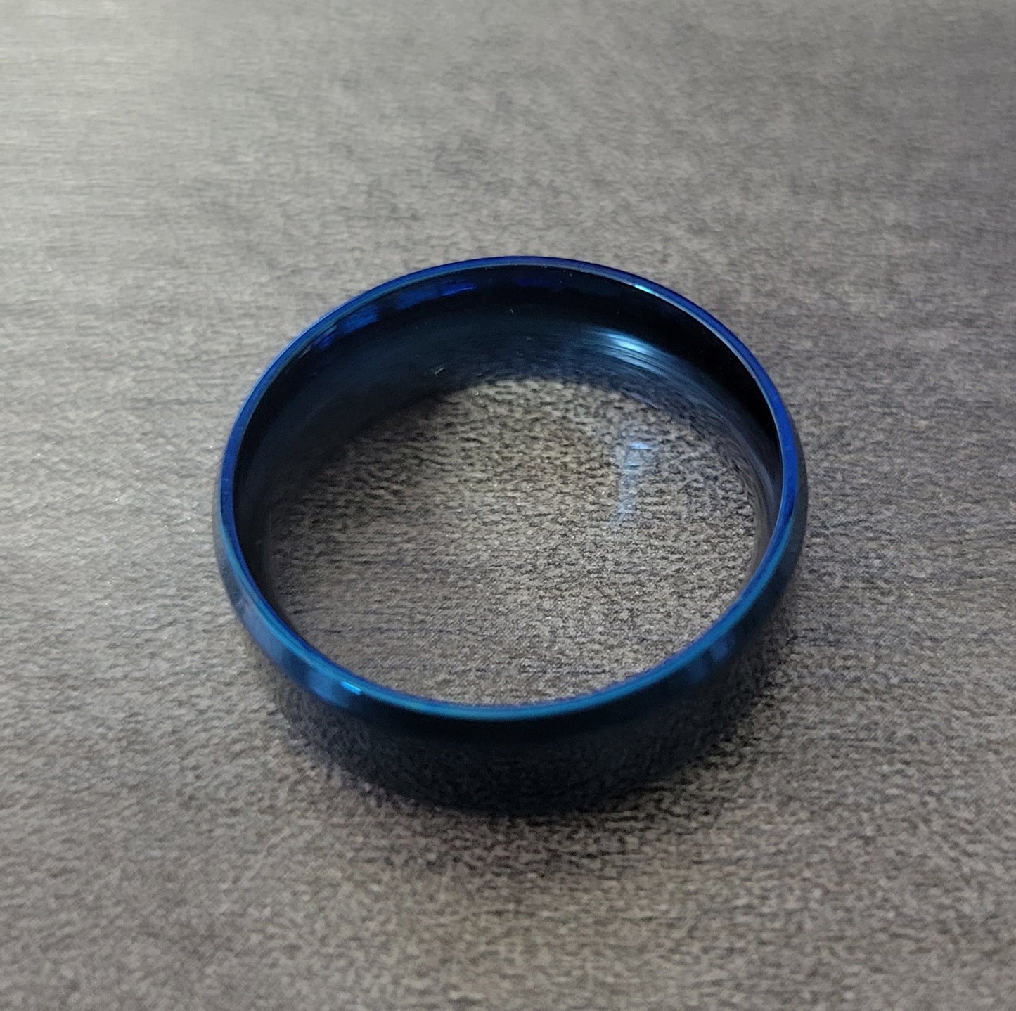 Think Engraved Promise Ring Personalized Custom Engraved Blue Fraternity or Sorority Ring
