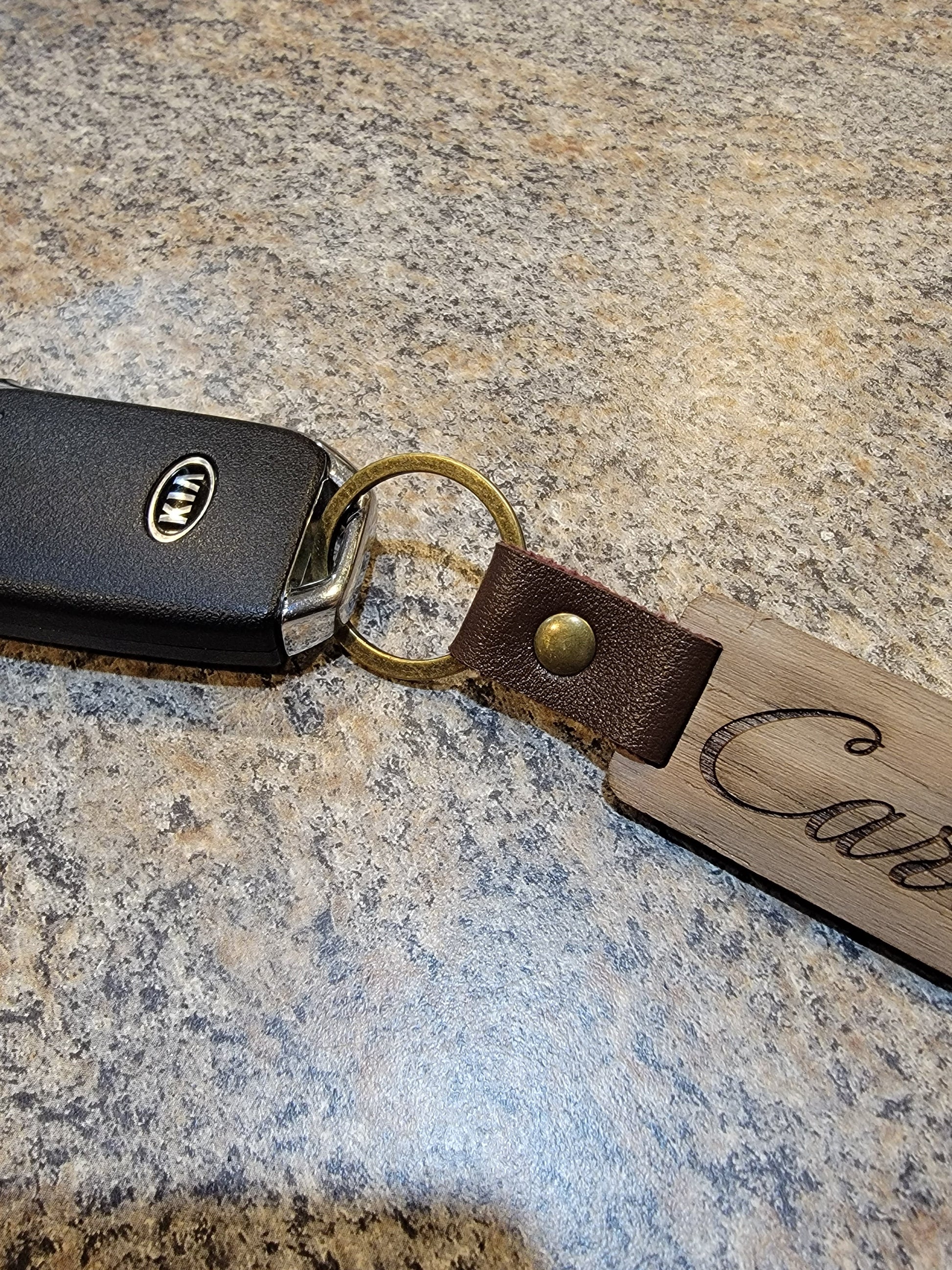 ThinkEngraved Custom Keychain Personalized Photo and Engraved Handwriting Key chain