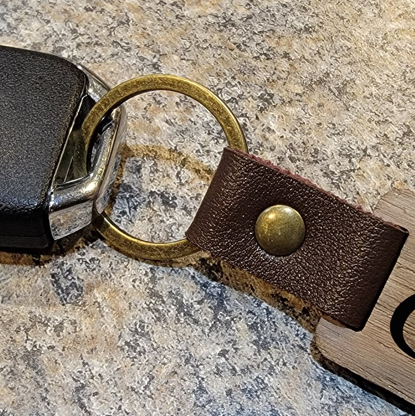 ThinkEngraved Custom Keychain Personalized Photo and Engraved Handwriting Key chain