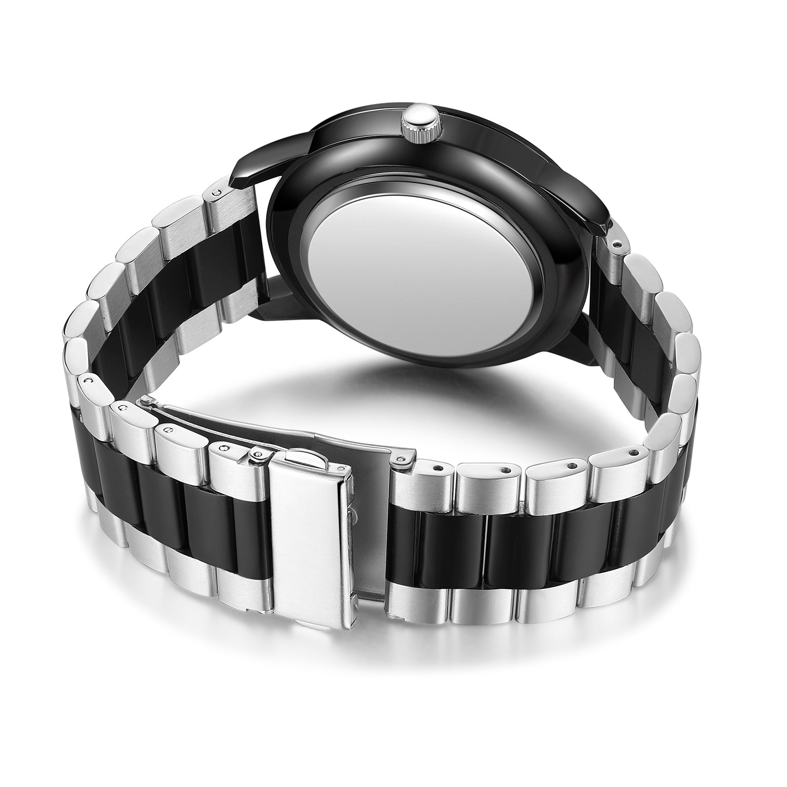 ThinkEngraved Custom watch Personalized Men's Custom Photo Watch With Engraving Father's Day Boyfriend