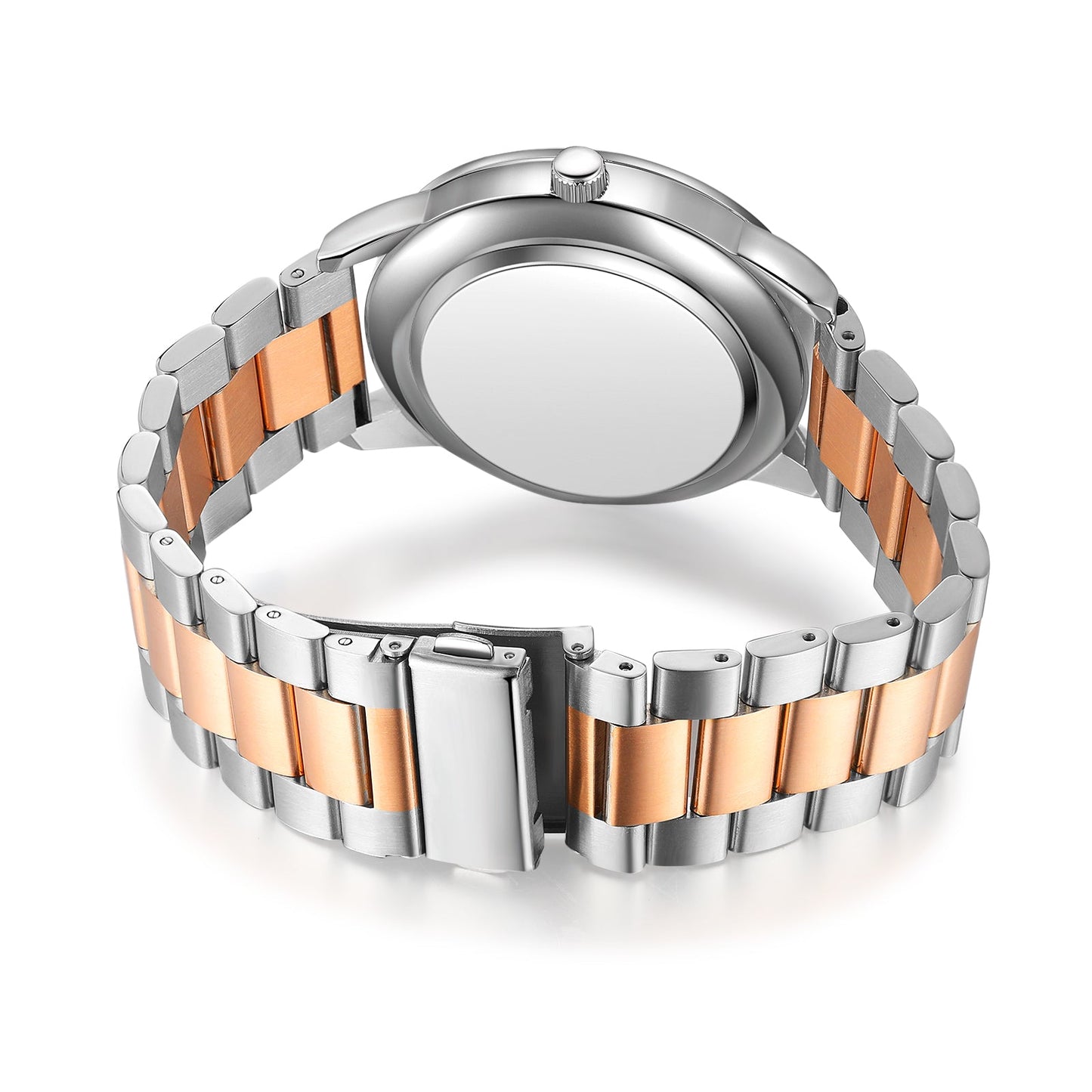 ThinkEngraved Custom watch Personalized Men's Photo Watch With Engraving Silver Rose Gold Father's Day