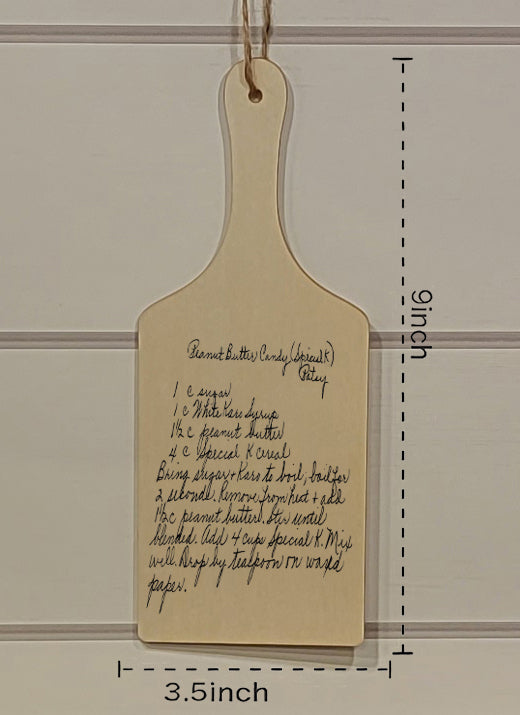 ThinkEngraved Cutting Board Personalized Handwritten Recipe Decorative Cutting Board