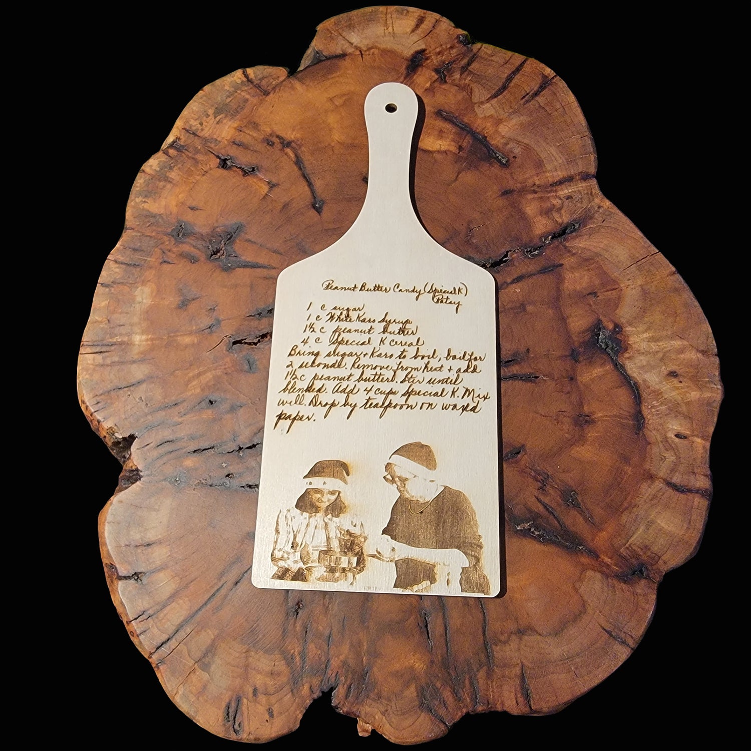 ThinkEngraved Cutting Board Personalized Handwritten Recipe Decorative Cutting Board
