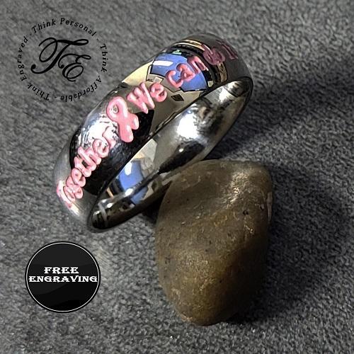 ThinkEngraved Engraved Ring 5 Personalized Together We Can Do It Breast Cancer Awareness Ring