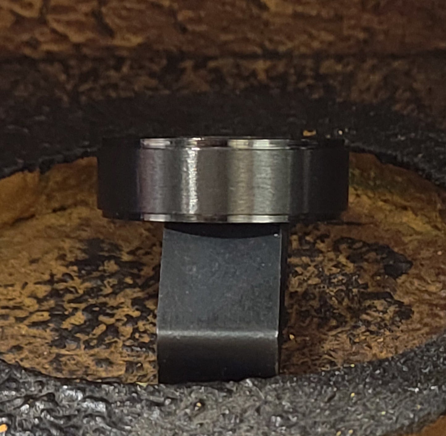 ThinkEngraved Engraved Ring Personalized Men's Matte Black Promise Ring