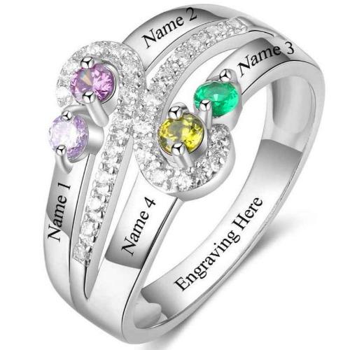 Antique mothers hot sale birthstone rings