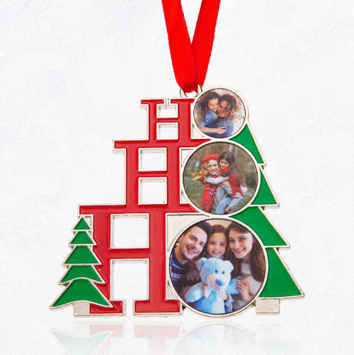ThinkEngraved Personalized Ornament Personalized Photo Christmas Photo Ornament Ho Ho Ho