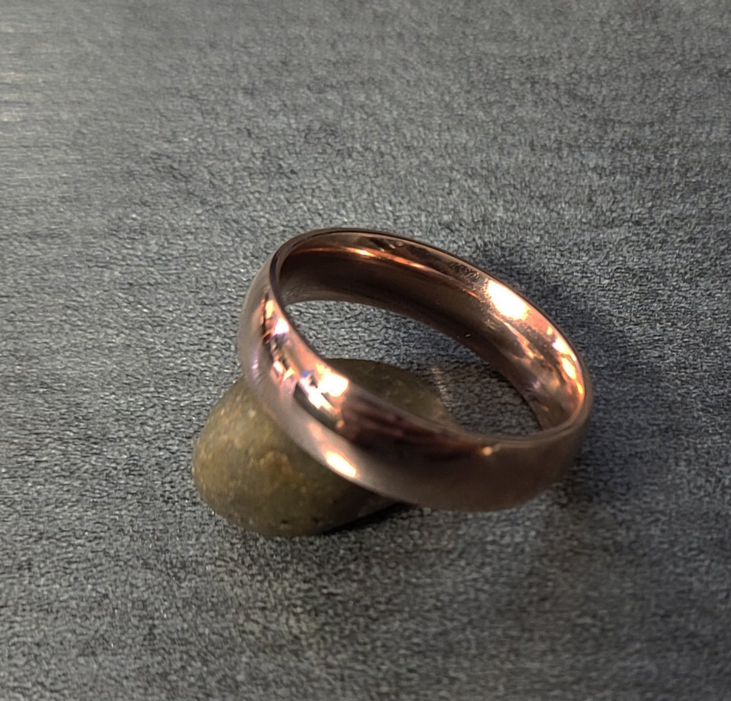 ThinkEngraved Promise Ring Personalized Men's Rose Gold Promise Ring - Engraved Men's Ring