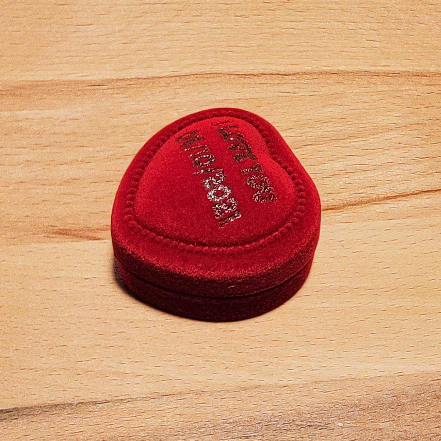 ThinkEngraved ring box Personalized Heart Ring Box - Custom Engraved Ring Box - Handwriting Ring Box