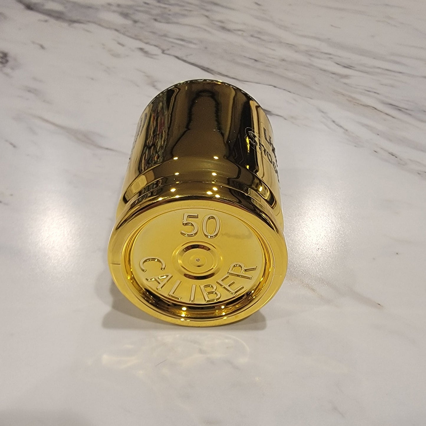 ThinkEngraved Shot Glass Personalized Shot Glass - .50 Caliber Shell - Photo and Engraved Shot Glass