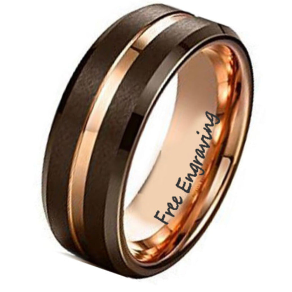 Custom engraved clearance mens wedding bands