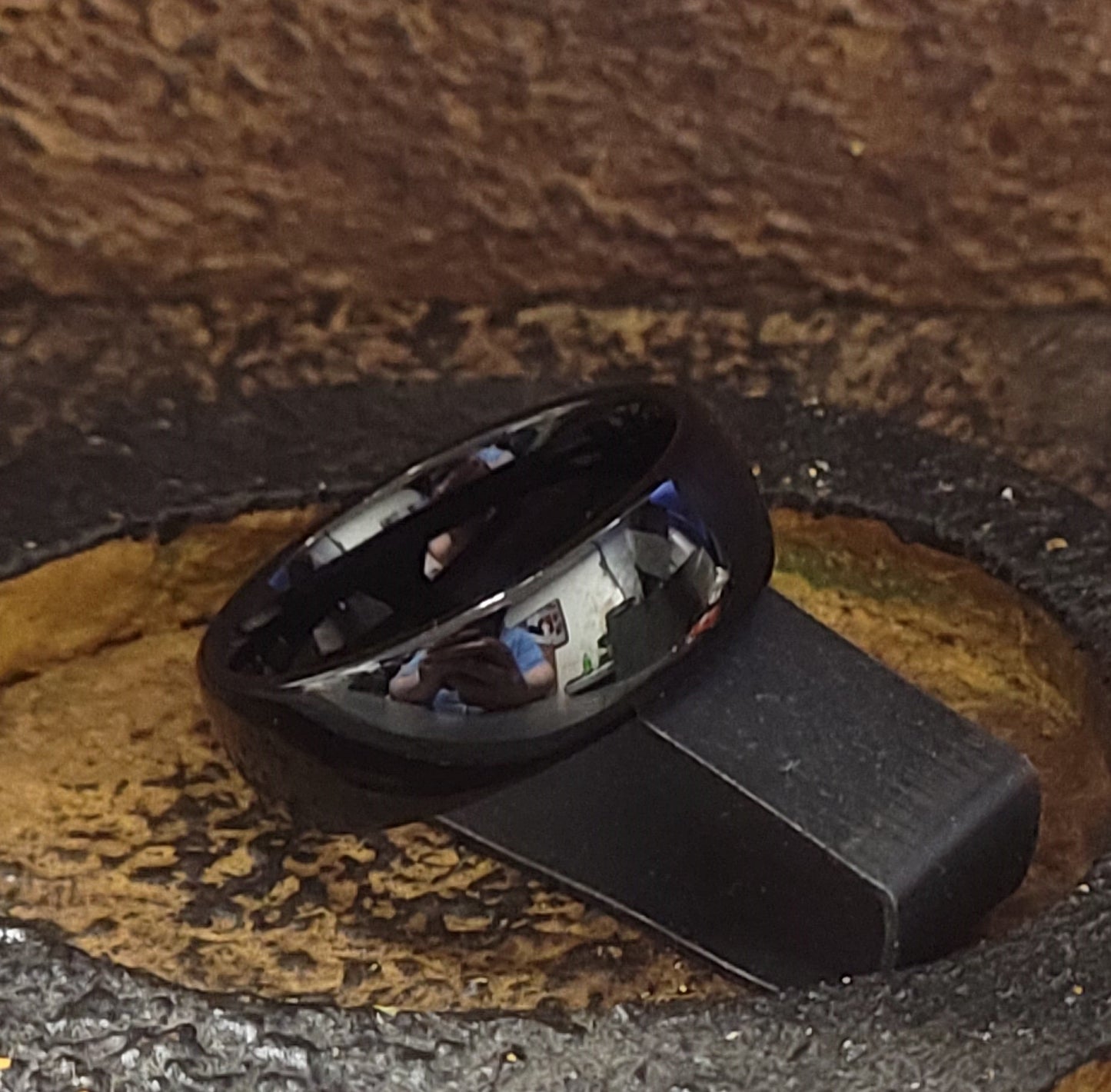 ThinkEngraved wedding Band Custom Engraved Men's Black Tungsten Wedding Ring - Wedding Ring For Guy's