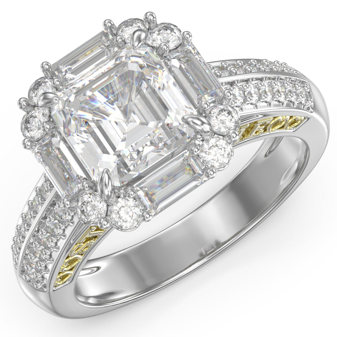 ThinkEngraved Womens Wedding Rings 4 / Cubic Zirconia Personalized Women's Wedding Engagement Ring 2ct Pillow Cut Solitaire.