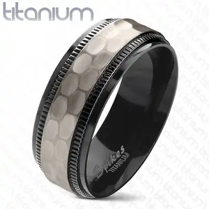 Men's Personalized Titanium Promise Rings