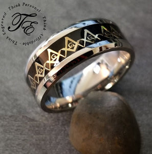 Engraved Masonic Rings