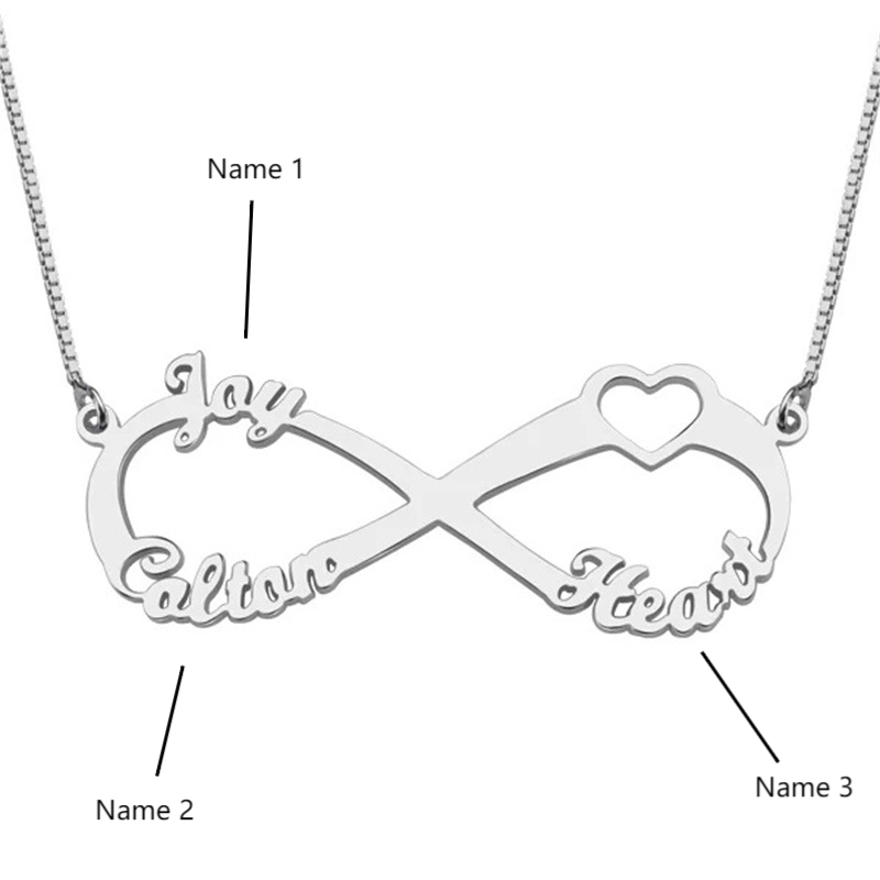 3 Name Infinity Necklace outlet