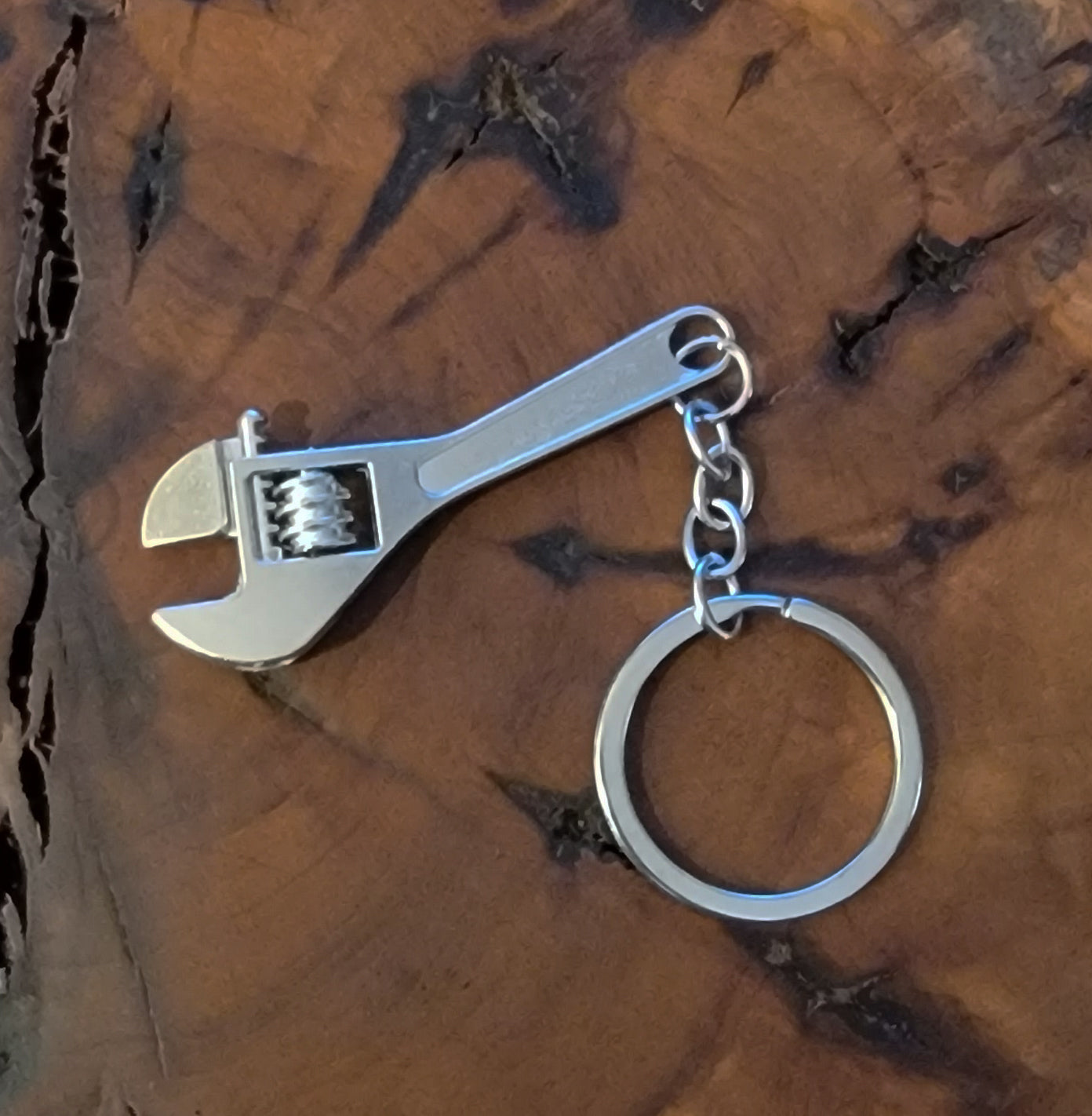 Think Engraved Custom Keychain Personalized Wrench, Hammer, or Crescent Wrench Keychain - Engraved Keychain