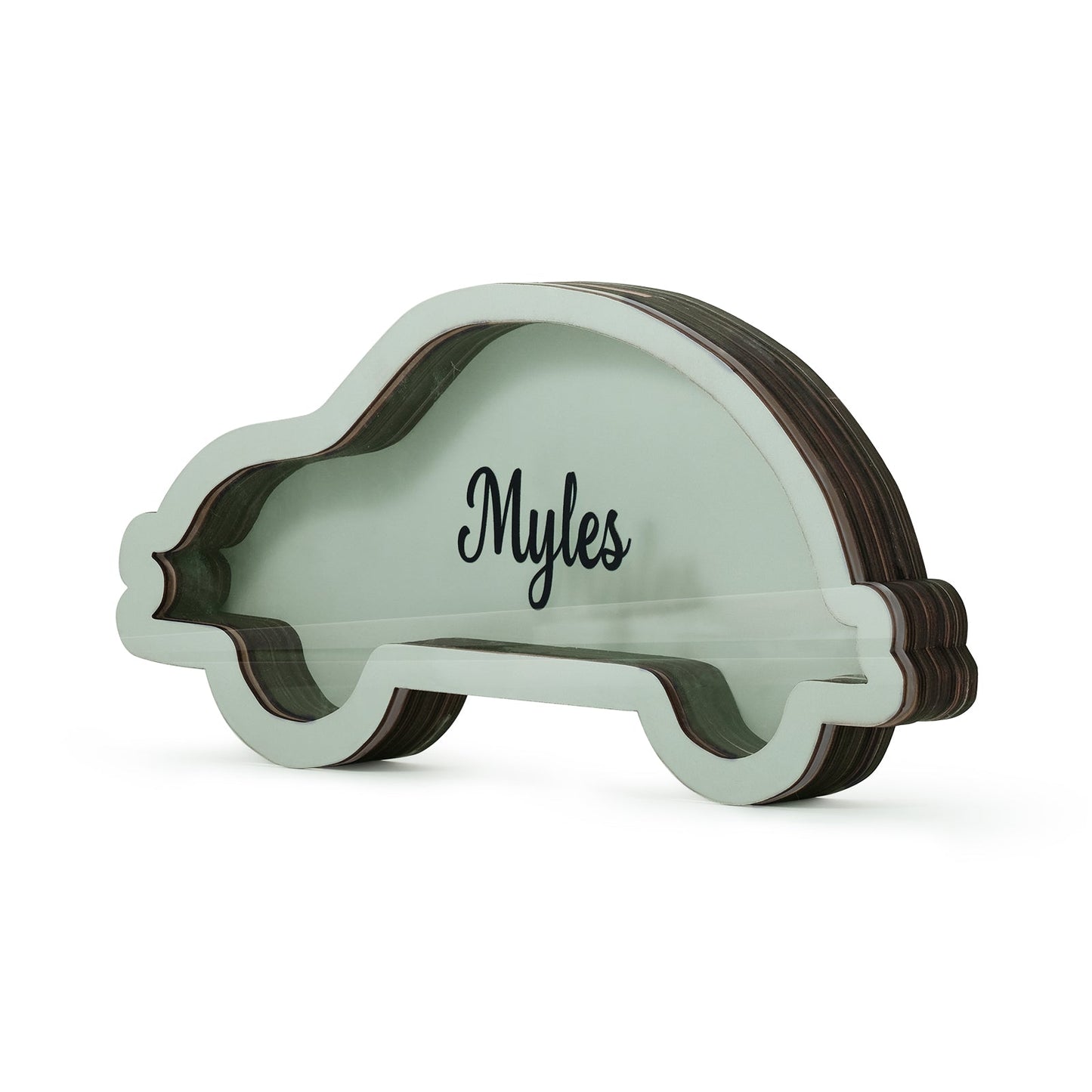 ThinkEngraved Custom Piggy Bank Personalized Handmade Wood VW Beetle Car Piggy Bank - Name Piggy Bank