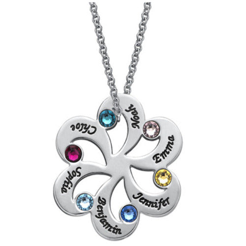 Necklace With 5 Birthstones 2024 | favors.com
