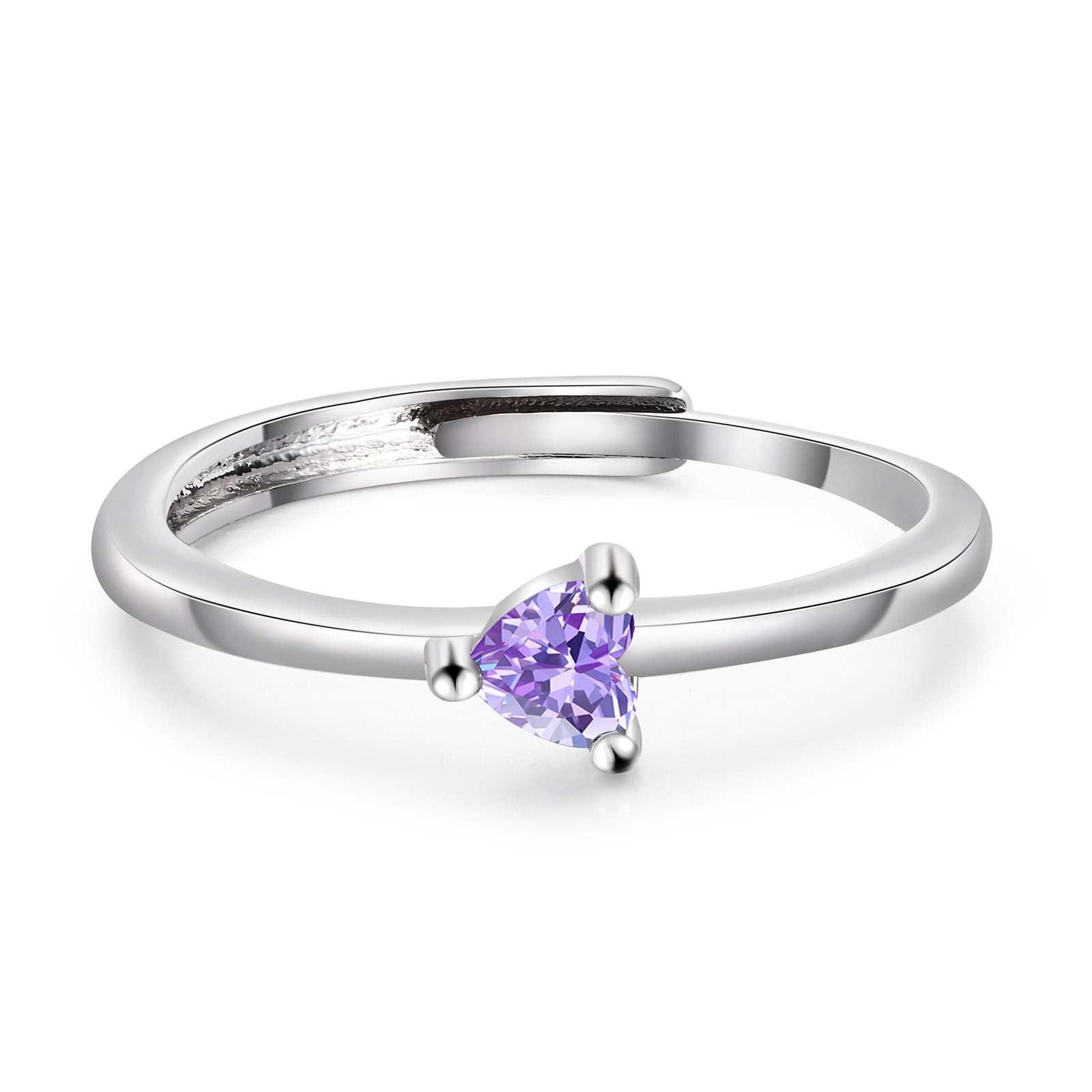 ThinkEngraved Peronalized Ring 1 Birthstone Adjustable Mother's Ring or Promise Ring