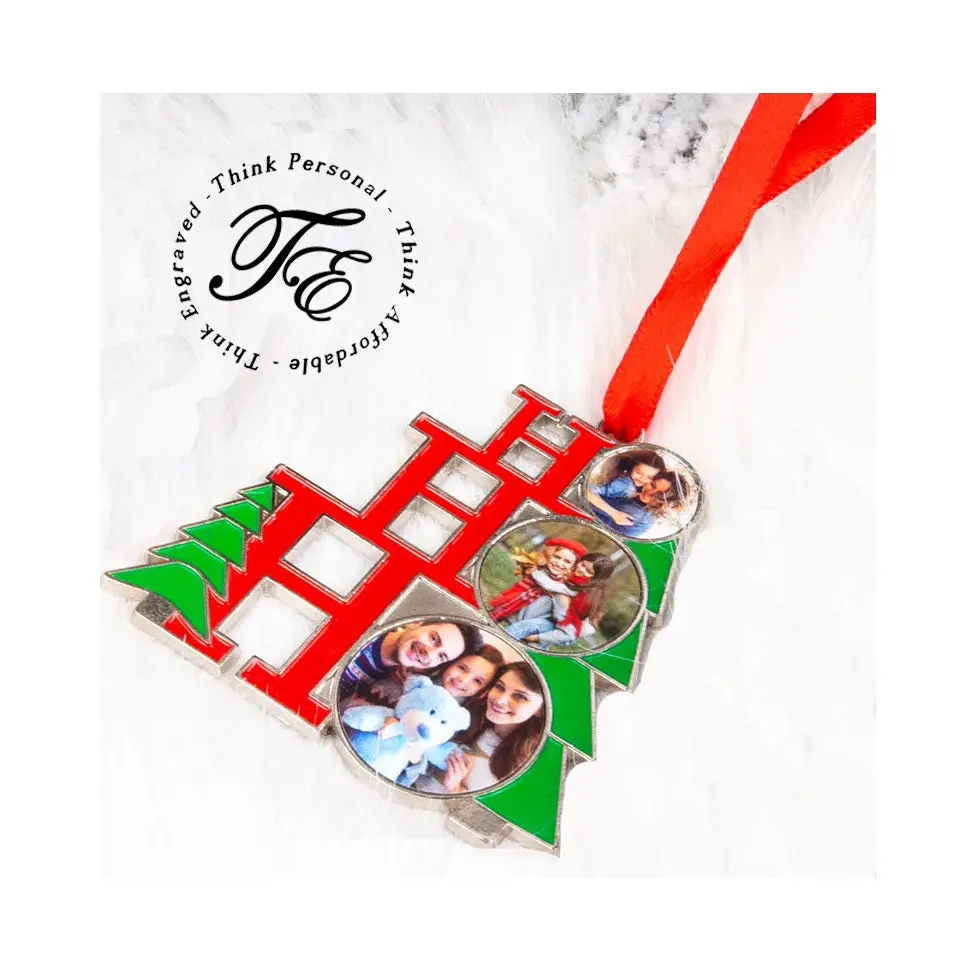 ThinkEngraved Personalized Ornament Personalized Photo Christmas Photo Ornament Ho Ho Ho