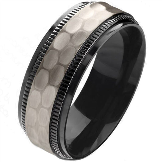 ThinkEngraved Promise Ring 9 Personalized Men's Titanium Promise Ring - Engraved Men's Promise Ring