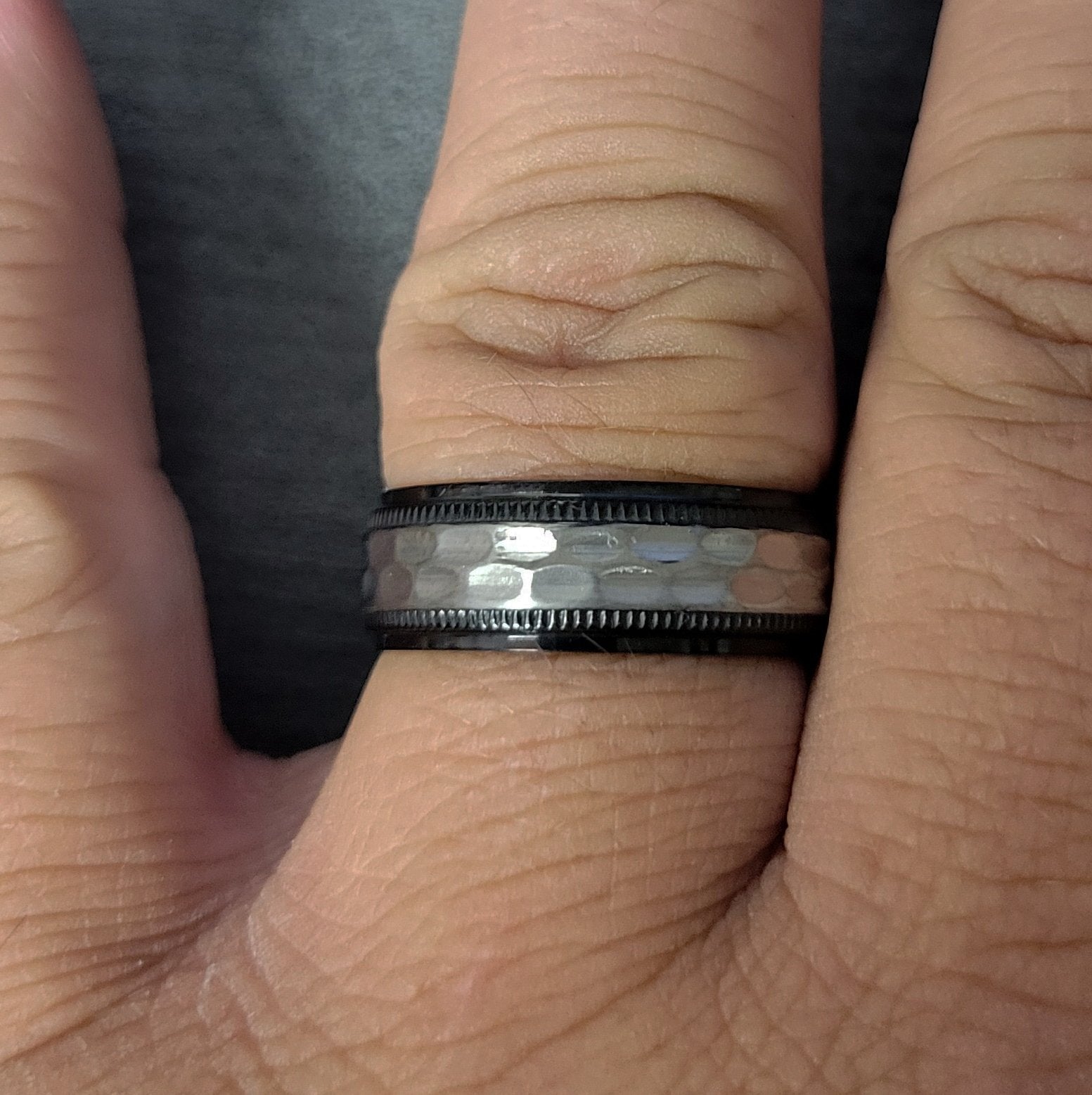 ThinkEngraved Promise Ring Personalized Men's Titanium Promise Ring - Engraved Men's Promise Ring