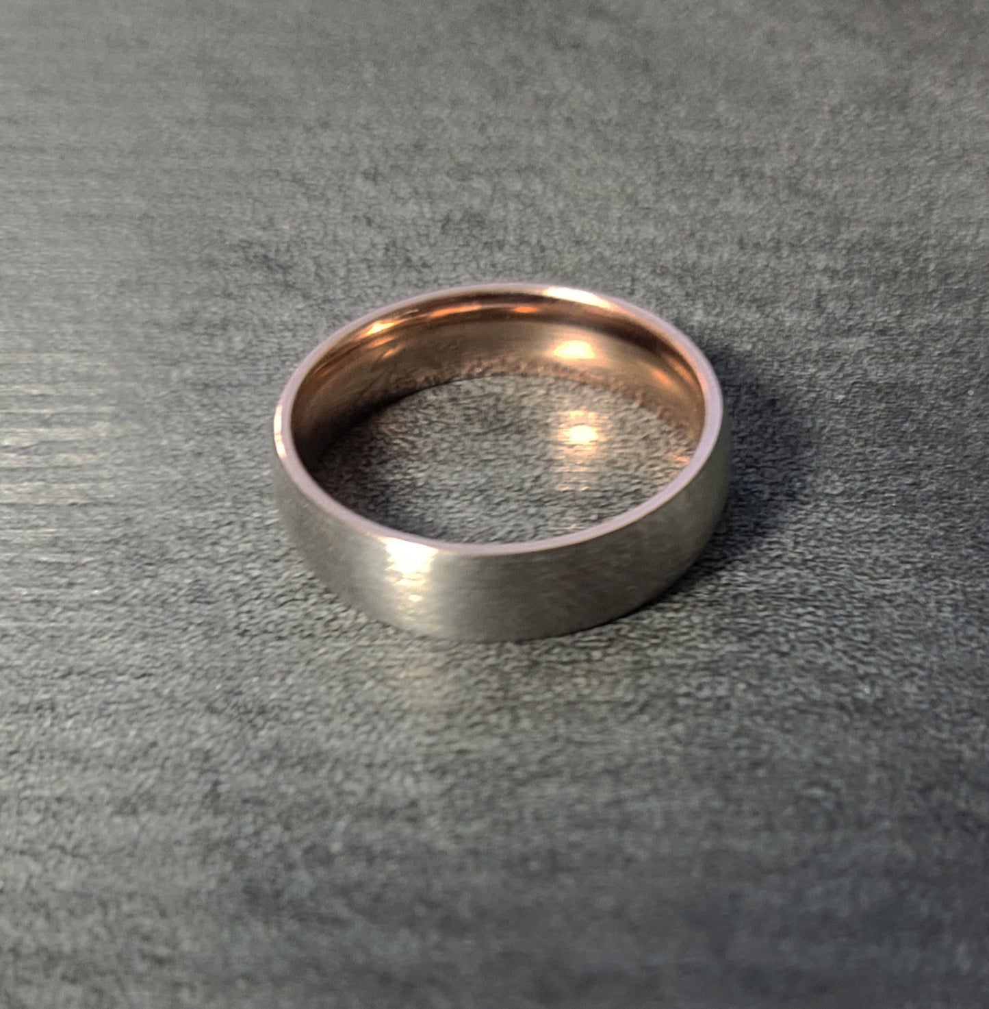ThinkEngraved Promise Ring Personalized Women's Titanium Promise Ring - Rose Gold Over Titanium