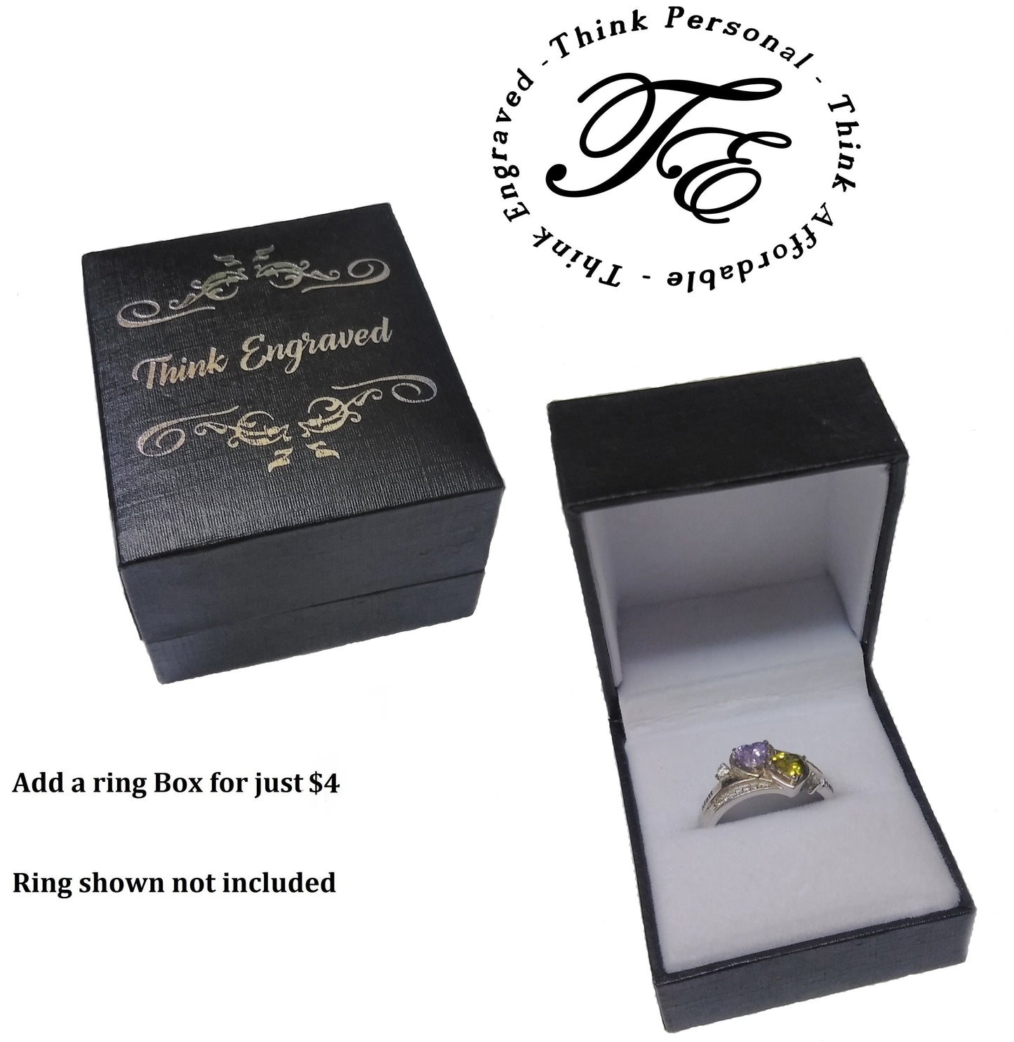 ThinkEngraved ring box ThinkEngraved Ring Gift Box
